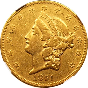 image for: 1851 $20 NGC XF45