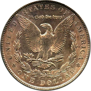 image for: Top 100 VAM: 1900 $1 PCGS MS64 (VAM-24, Doubled Wing)