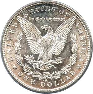 image for: Top 100 VAM: 1880-S $1 PCGS MS65 (VAM-10, 8/7 Crossbar)