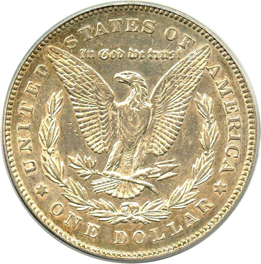 image for: Hot 50 VAM: 1878 7TF $1 PCGS AU50 (Reverse of 1878, VAM-169, Quad Stars) 