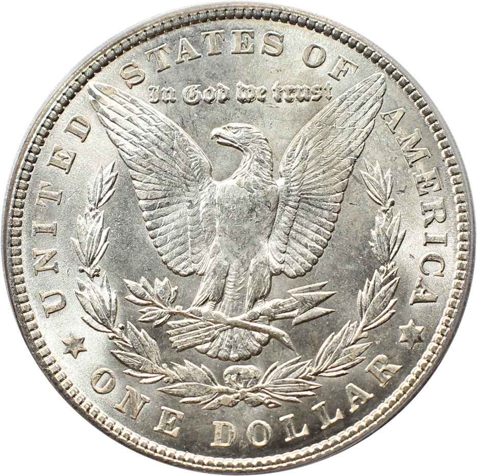 image for: Top 100 VAM: 1900 $1 PCGS MS63 (VAM-24, Doubled Wing)