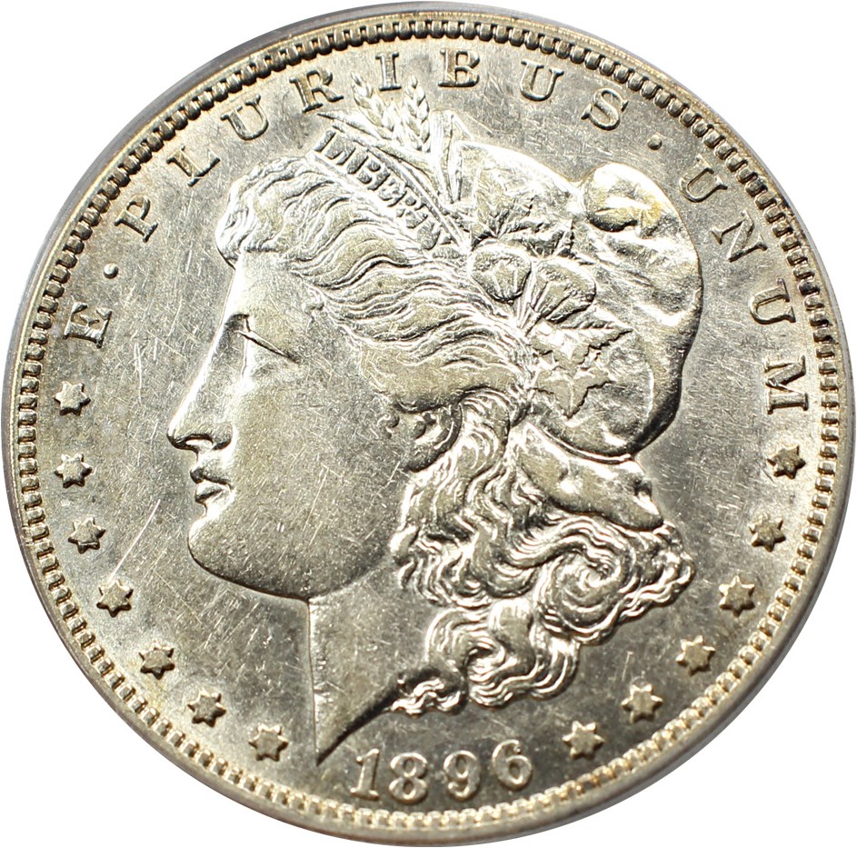 image for: Hot 50 VAM: 1896-S $1 PCGS AU50 (VAM-5, S/S) 