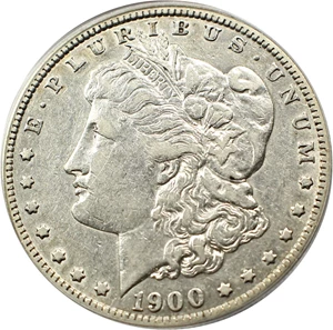 image for: Top 100 VAM: 1900-O $1 PCGS VF35 (VAM-7, O/CC)