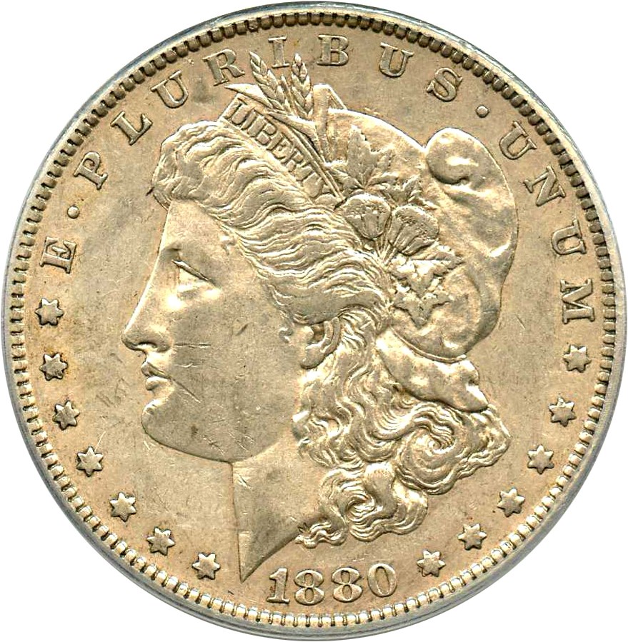 image for: Top 100 VAM: 1880-O $1 PCGS XF45 (VAM-43, Doubled Ear)