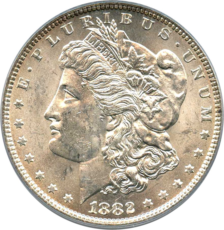 image for: Top 100 VAM: 1882-O $1 PCGS MS62 (VAM-7, O/O) 