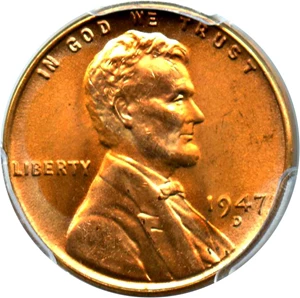image for: 1947-D 1c PCGS MS67 RD (PCGS Retro Holder)