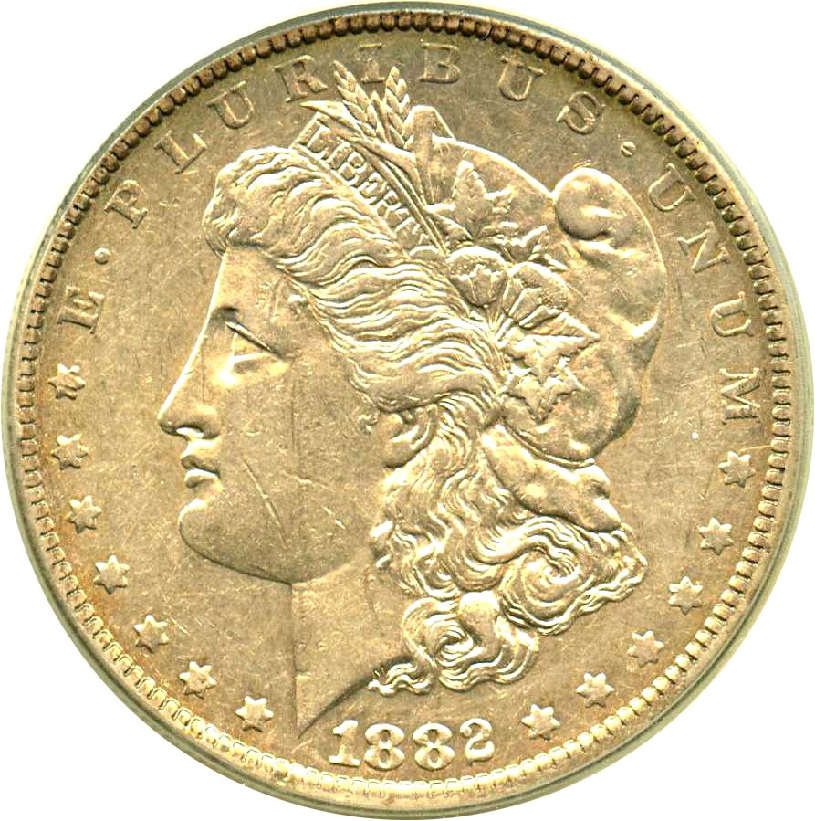 image for: Top 100 VAM: 1882-O $1 PCGS XF45 (VAM-5, O/S, EDS) 