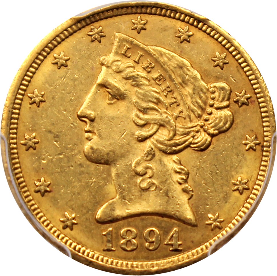 image for: 1894-O $5 PCGS MS61