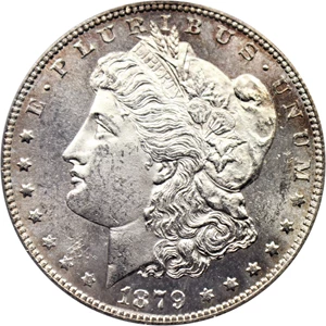 image for: Top 100 VAM: 1879-S $1 PCGS MS62 (VAM-4, Rev of 78)
