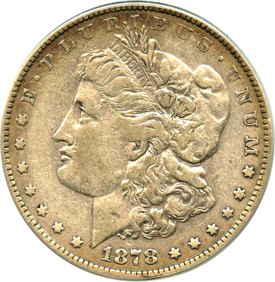 image for: Top 100 VAM: 1878 7TF $1 PCGS VF35 (Reverse of 1879, VAM-223 Washed Out L) 
