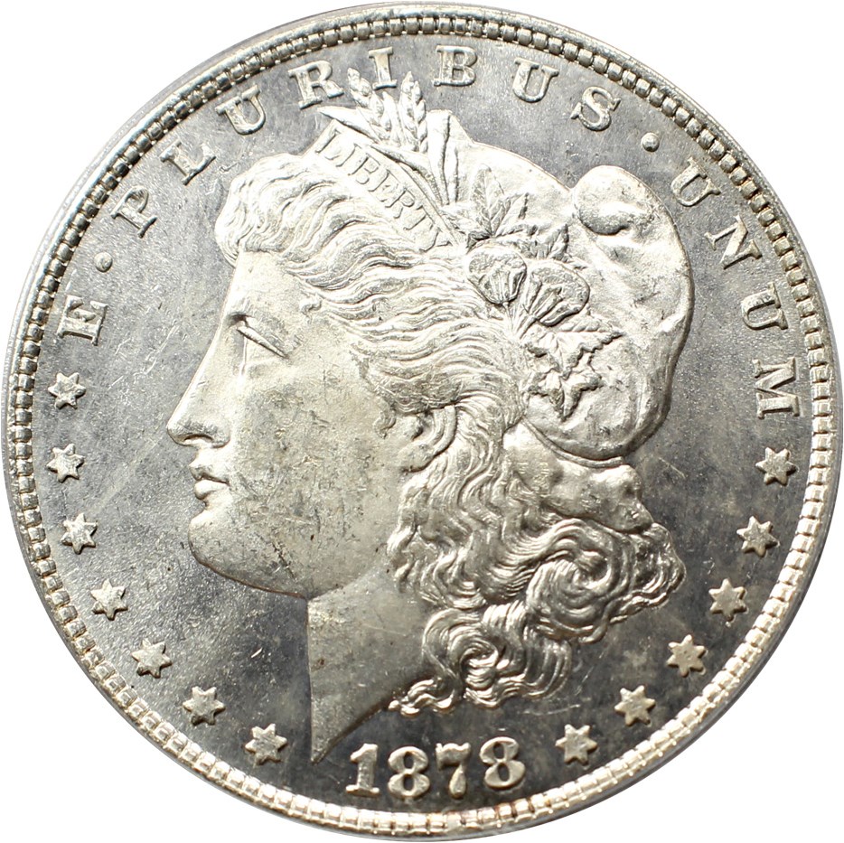 image for: 1878 8TF $1 PCGS MS62 (VAM-10, Notched 7)