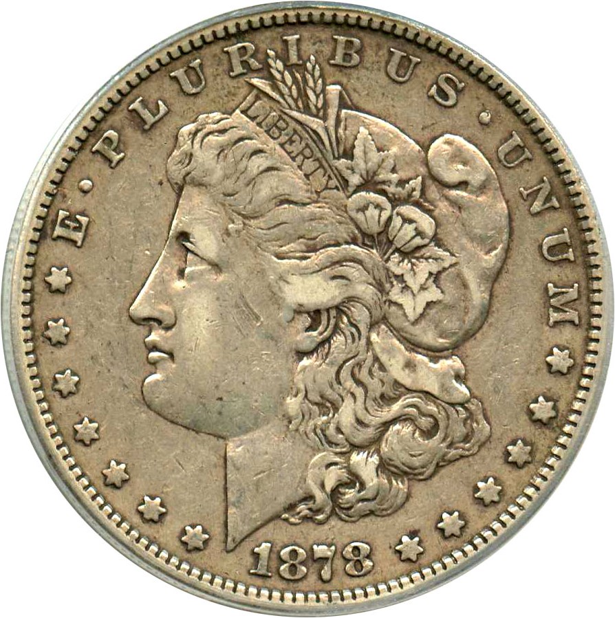image for: 1878 8TF $1 PCGS VF35 (VAM-2, Lines in LIB) 