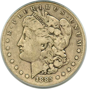 image for: Top 100 VAM: 1885-S $1 PCGS VG-10 (VAM-6, S/S)