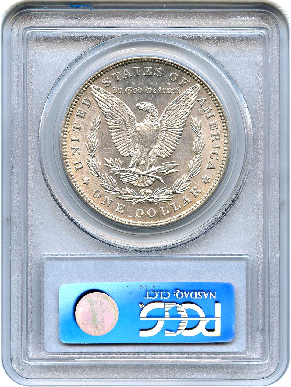 image for: Top 100 VAM: 1884 $1 PCGS AU55 (VAM-4, Small Dot) 