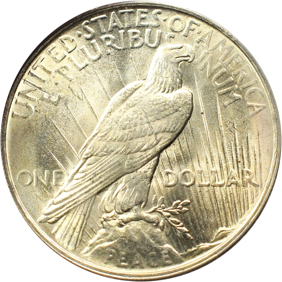 image for: Top 50 VAM: 1924 $1 PCGS MS62 (VAM-2, Doubled Reverse) 