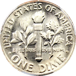 image for: 1965 10c PCGS MS67 FB (Retro OGH)