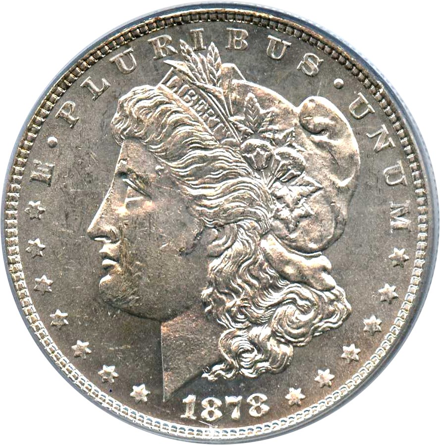 image for: 1878 7TF $1 PCGS MS61 (Reverse of 1878, VAM-31 Lines Thru Leg) 