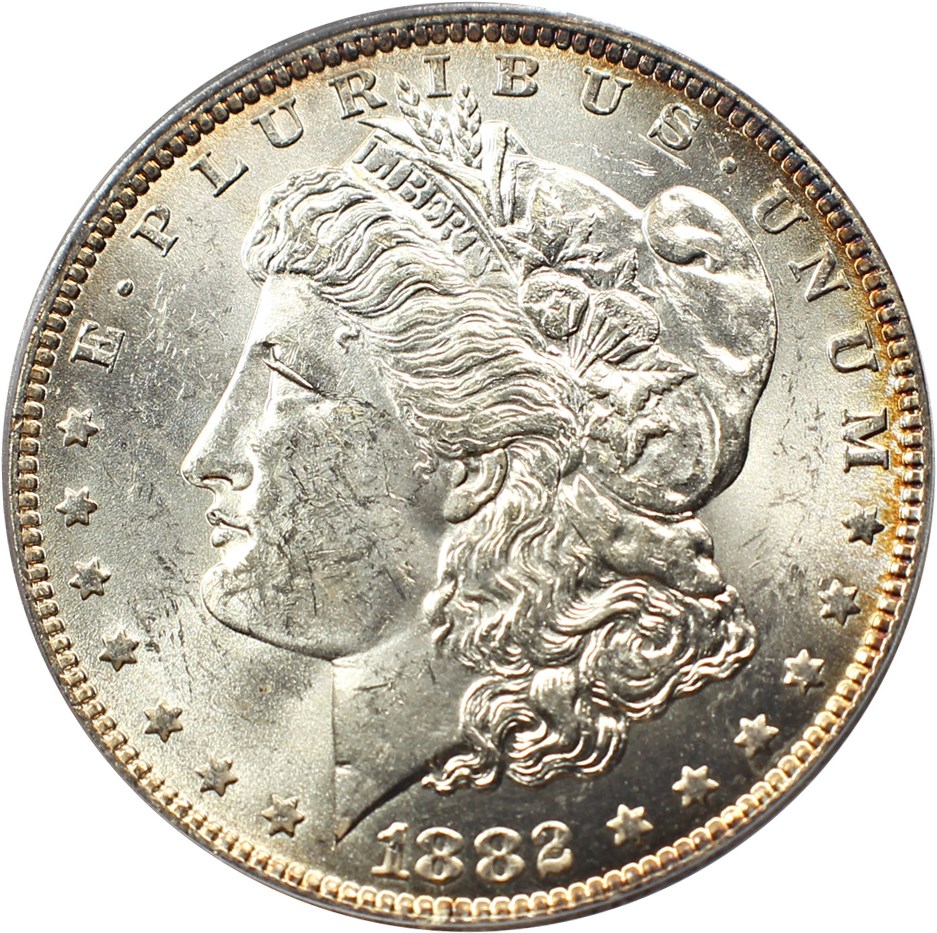 image for: Top 100 VAM: 1882-O $1 PCGS MS61 (VAM-7, O/O) 