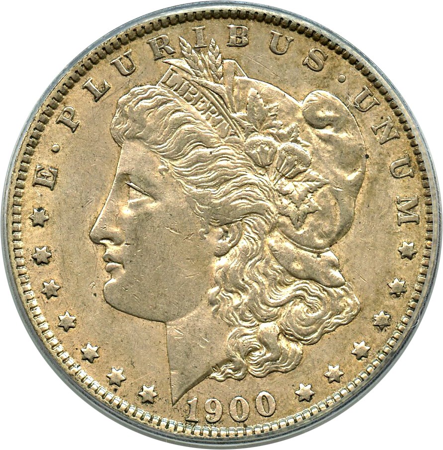 image for: Top 100 VAM: 1900-O $1 PCGS AU50 (VAM-9, O/CC)