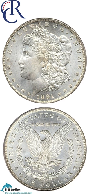 image for: 1891-CC $1 PCGS MS66