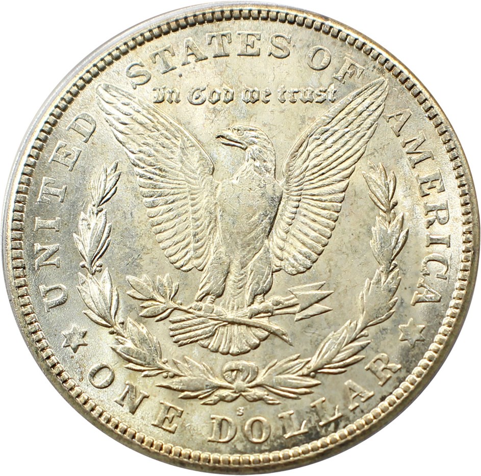 image for: 1921-S $1 PCGS MS62 (VAM-1B, Thorn Head) 