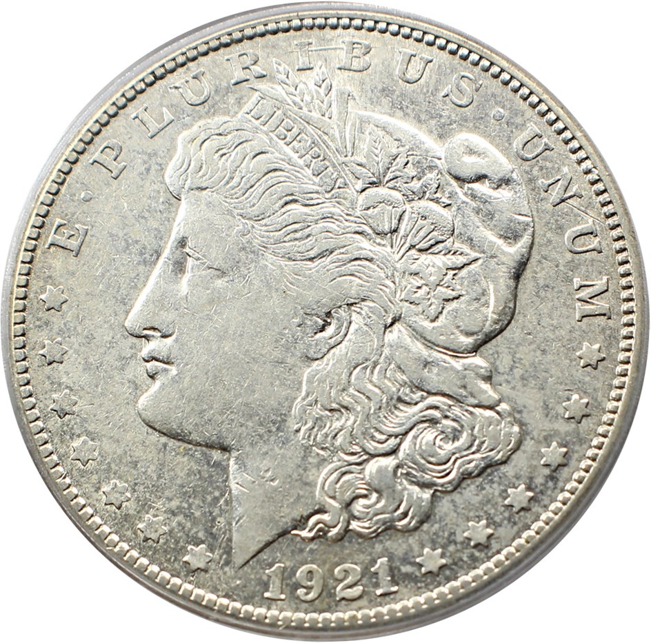 image for: 1921-S $1 PCGS XF45 (VAM-1B, Thorn Head)