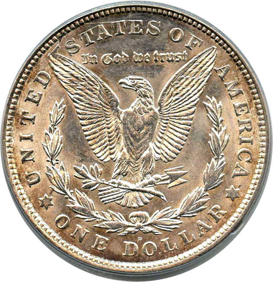 image for: 1921-D $1 PCGS MS62 (VAM-3A, Wing Dot) 