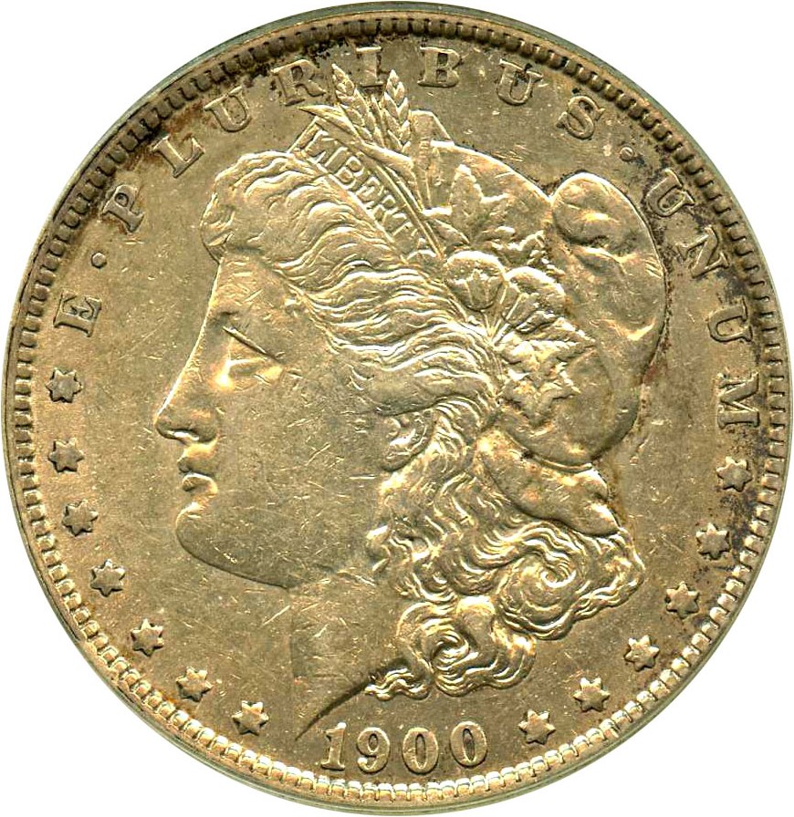 image for: Top 100 VAM: 1900-O $1 PCGS AU50 (VAM-10, O/CC) 