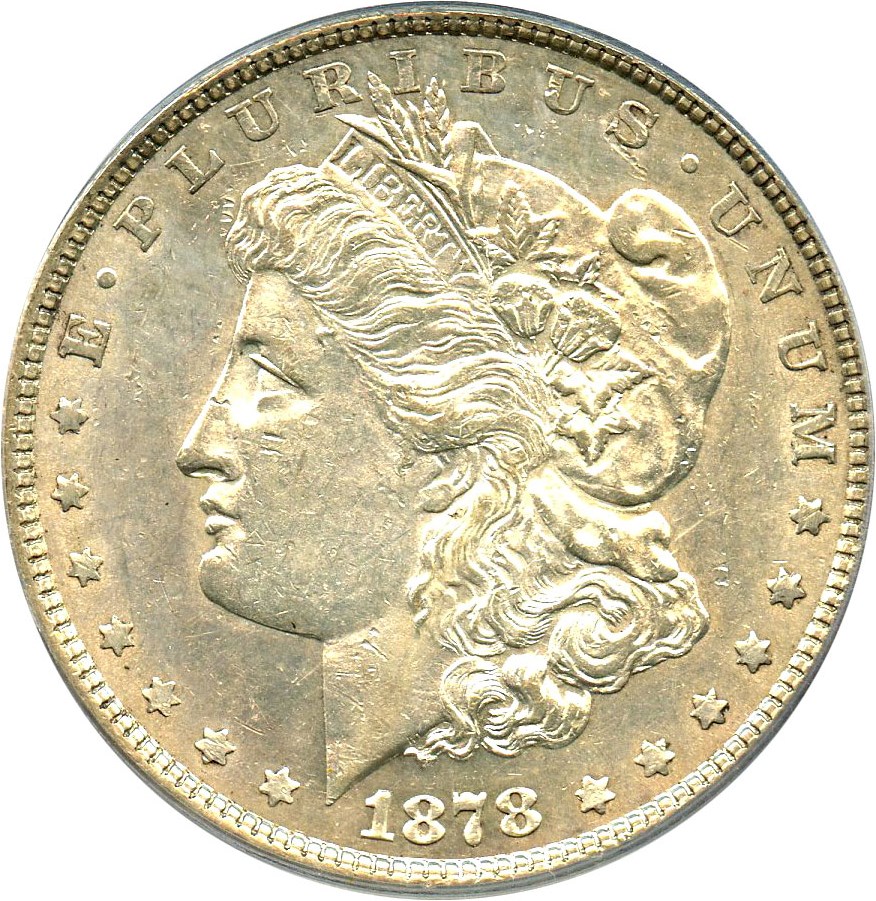 image for: 1878 7/8TF $1 PCGS AU55 (Strong, VAM-42, 7/7) 