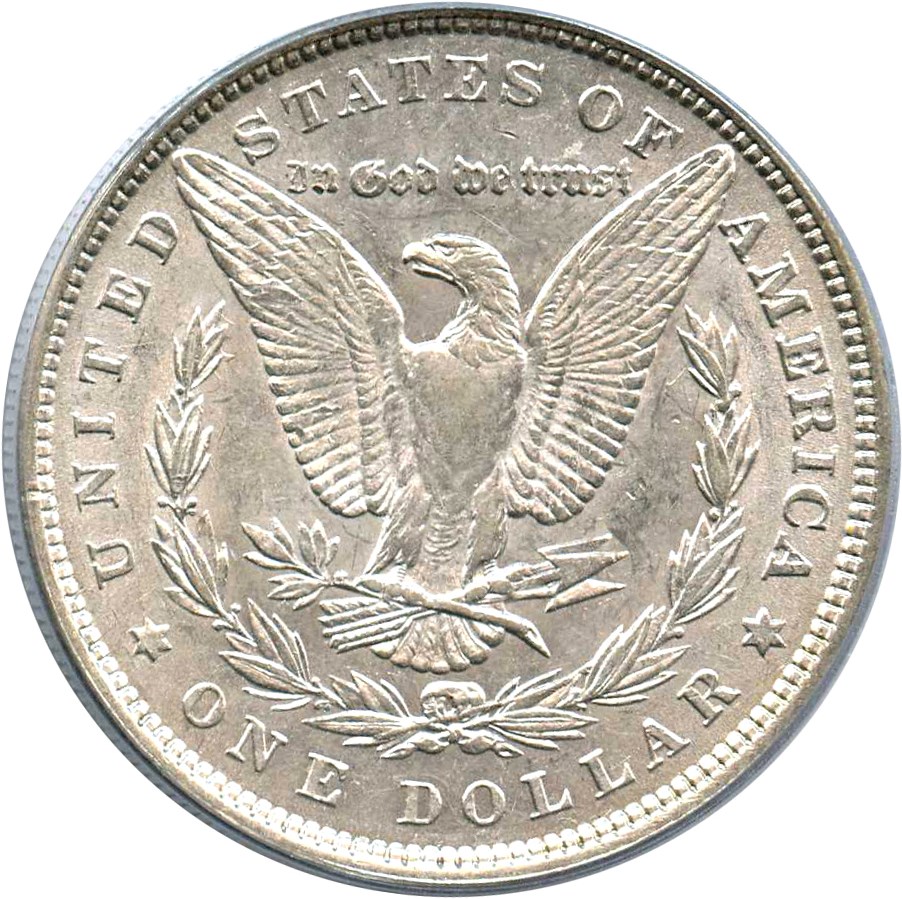 image for: Hot 50 VAM: 1880 $1 PCGS AU53 (VAM-39A, Partial E Rev)