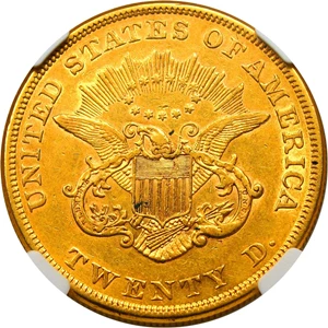 image for: 1856 $20 NGC/CAC AU55