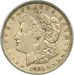 image for: 1921-D $1 PCGS XF40 (VAM-1N, Unicorn)