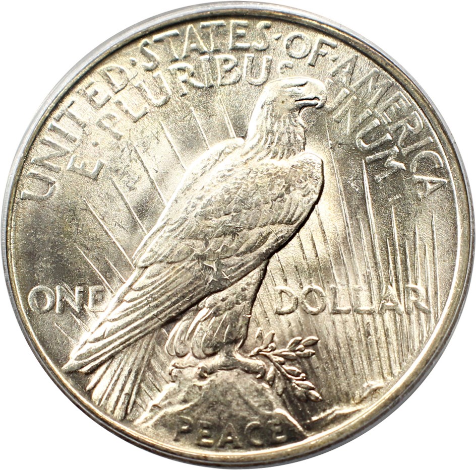 image for: Top 50 VAM: 1922 $1 PCGS MS61 (VAM-1A, Line in Tiara) 