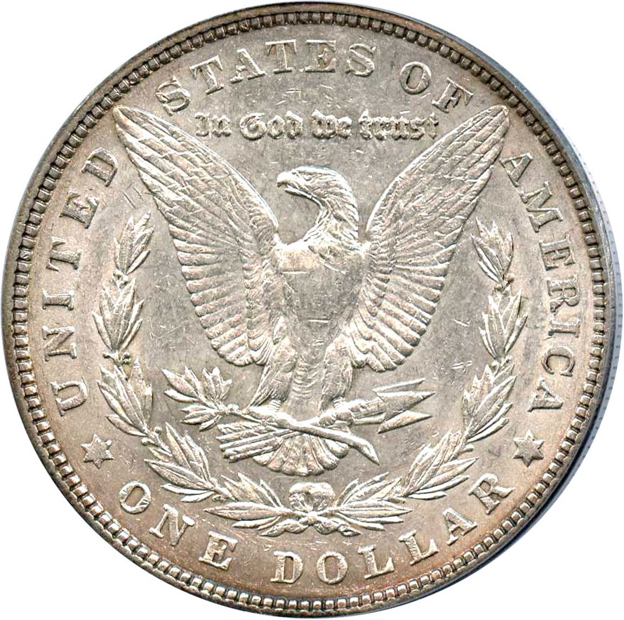 image for: Top 100 VAM: 1900 $1 PCGS AU55 (VAM-24, Doubled Wing) 