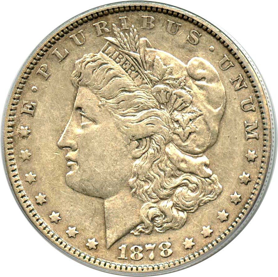 image for: Hot 50 VAM: 1878 7TF $1 PCGS XF40 (Reverse of 1878, VAM-170, Doubled Date) 