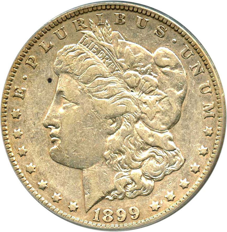 image for: Top 100 VAM: 1899-O $1 PCGS XF40 (VAM-6, Micro O) 