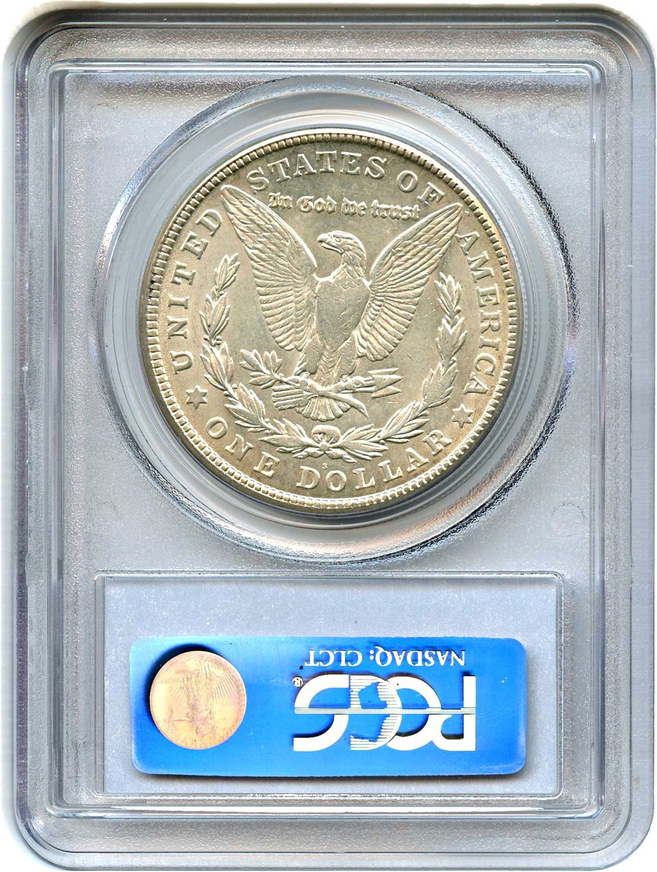 image for: 1921-S $1 PCGS AU58 (VAM-1A, BU Scratch)