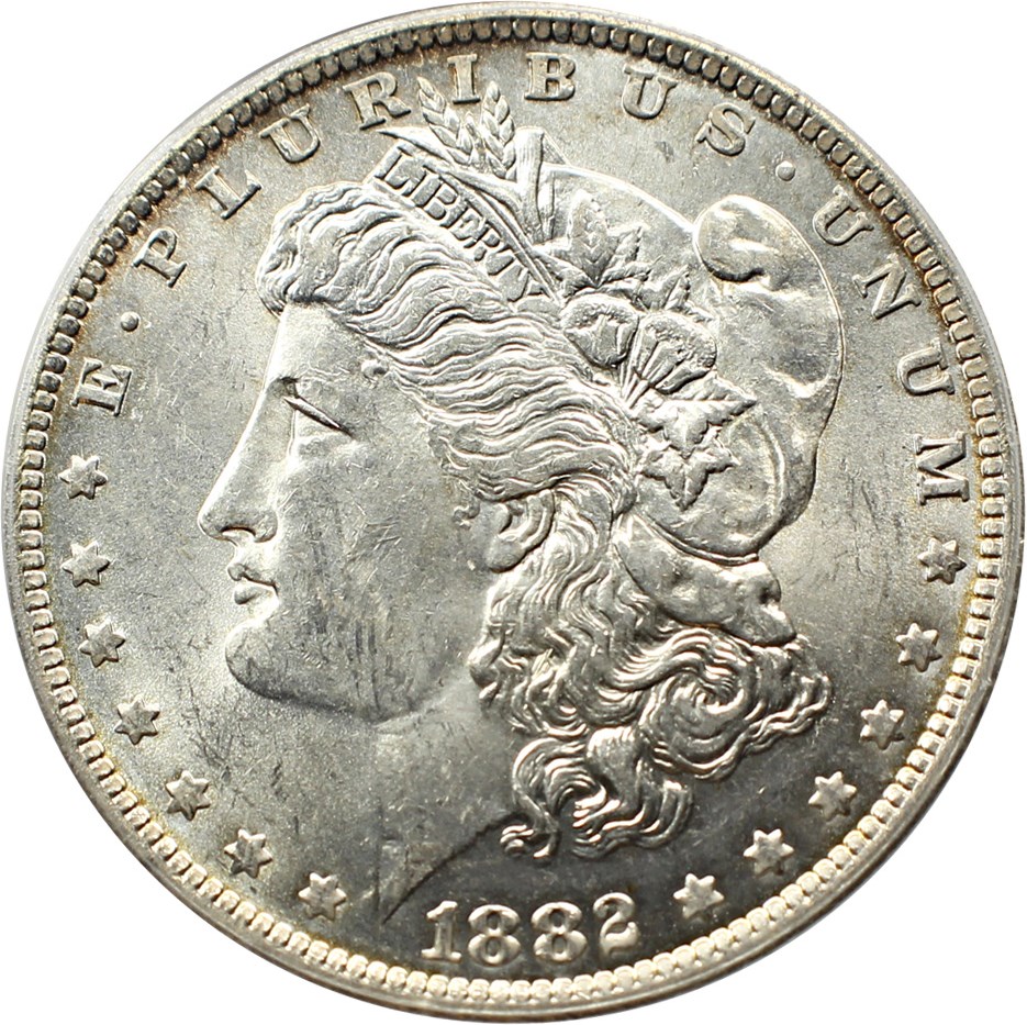 image for: Top 100 VAM: 1882-O $1 PCGS MS61 (VAM-3, O/S Flush) 