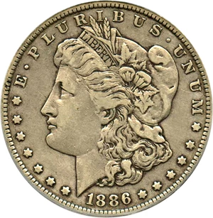 image for: Top 100 VAM: 1886-O $1 PCGS VF35 (VAM-1A, Clashed E)