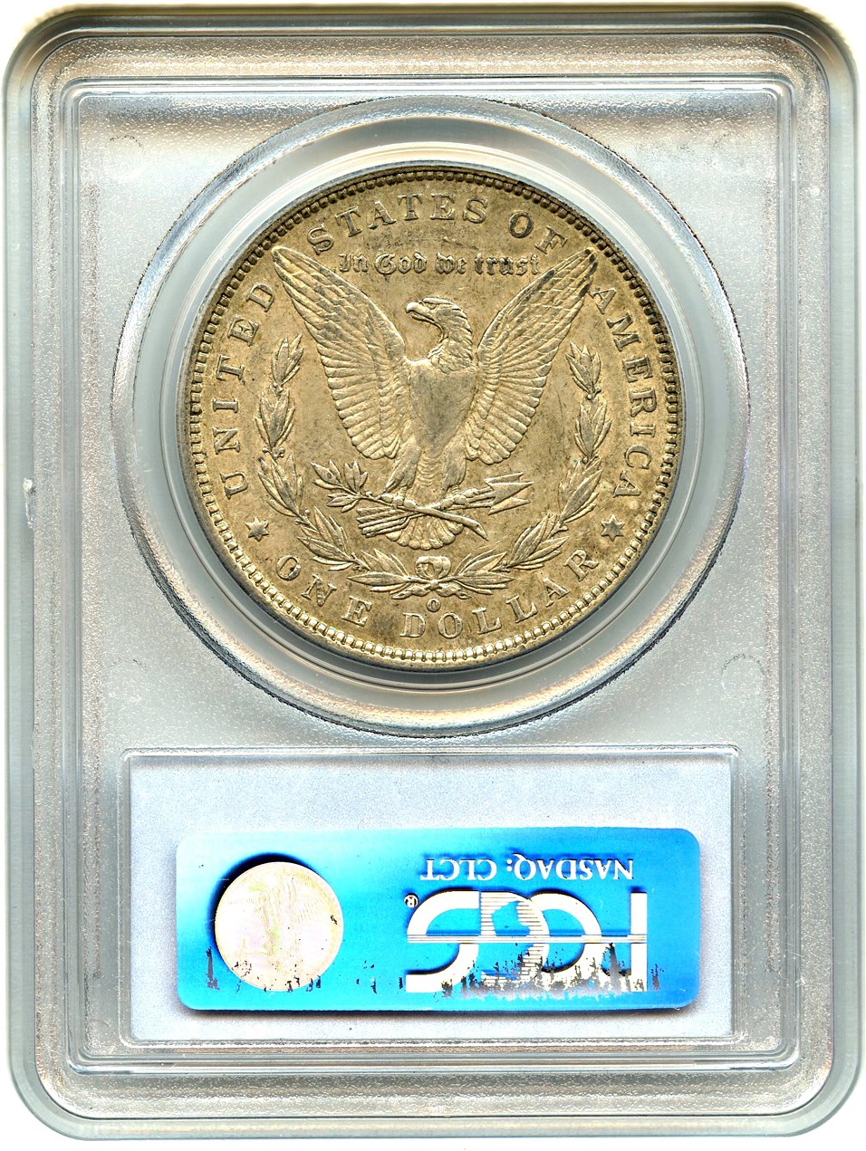 image for: Top 100 VAM: 1900-O $1 PCGS AU50 (VAM-9, O/CC)