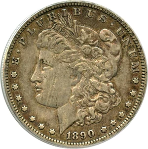 image for: 1890-O $1 PCGS VF35 (VAM-20, Doubled Ear)