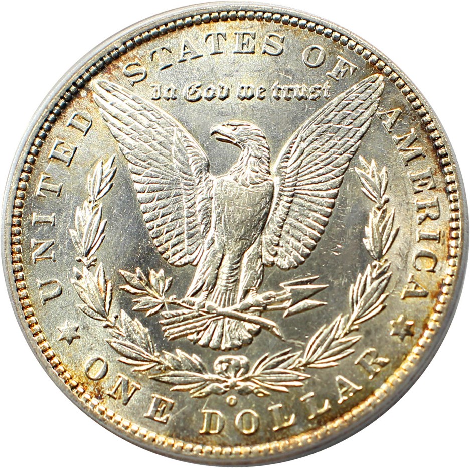 image for: Top 100 VAM: 1880-O $1 PCGS AU55 (VAM-49, 8/7 Ear Hangnail) 