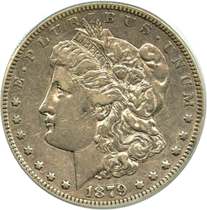 image for: Top 100 VAM: 1879-S $1 PCGS XF40 (Reverse of 1878, VAM-34)
