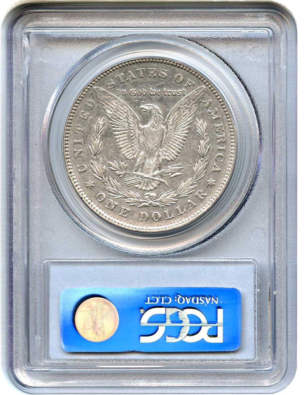 image for: Top 100 VAM: 1878 7TF $1 PCGS AU50 (Reverse of 1878, VAM-70, Doubled RIB)