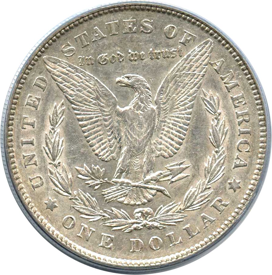 image for: 1878 7TF $1 PCGS AU50 (Reverse of 1878, VAM-117, Tripled Star)