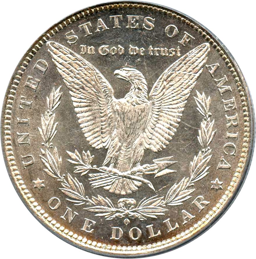 image for: 1881-O $1 PCGS MS62 (VAM-5, O/O) 