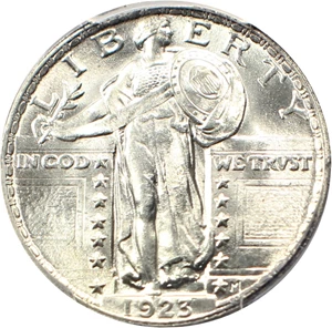 image for: 1923 25c PCGS MS66 FH
