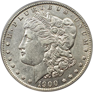 image for: Top 100 VAM: 1900-O $1 PCGS AU53 (VAM-11, O/CC)