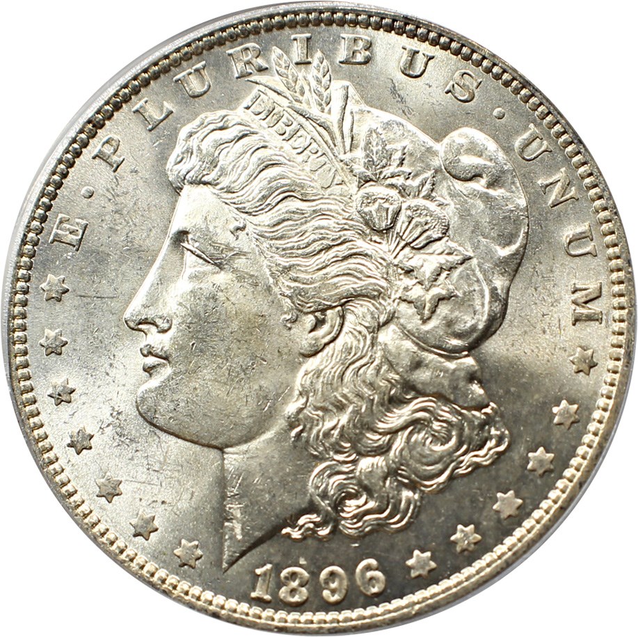 image for: Hot 50 VAM: 1896 $1 PCGS MS63 (VAM-20, Bar 6)