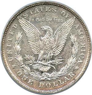 image for: 1878 8TF $1 PCGS AU53 (VAM-14.10 Cracked Bonnet)
